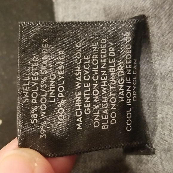 💕ANN TAYLOR💕 Curvy Trouser Pants Relaxed Straight Leg High Rise ~ Grey 10 - Picture 8 of 8